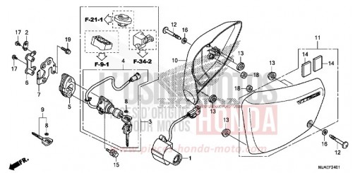 SEITENABDECKUNG (VT750S) VT750SE de 2014